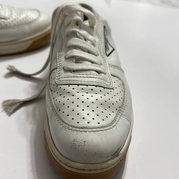 Leather authentic Prada trainers size 40 white - Picture 9 of 10